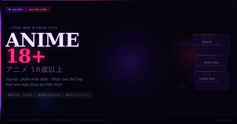 Anime 18+ Là Gì? Top Anime 18+ Hay Nhất Không Thể Bỏ Qua [2025]