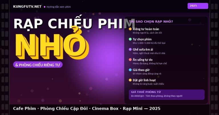 Rạp Chiếu Phim Nhỏ: Top Phòng Chiếu Riêng Tư Độc Đáo Nhất 2025