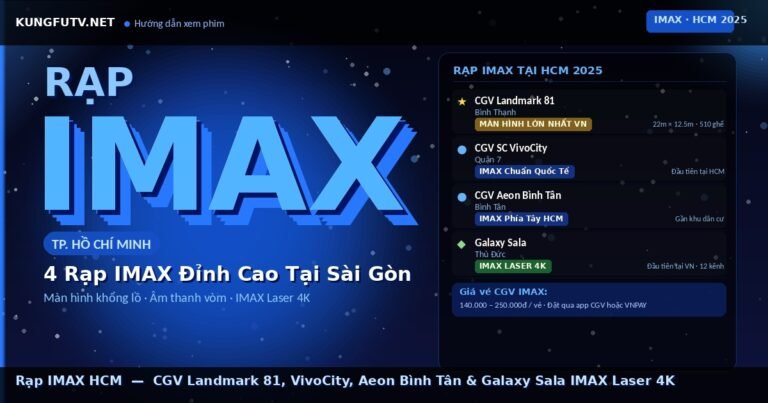 Rạp IMAX HCM: Địa Chỉ, Giá Vé & Kinh Nghiệm Xem IMAX Tại Sài Gòn 2025