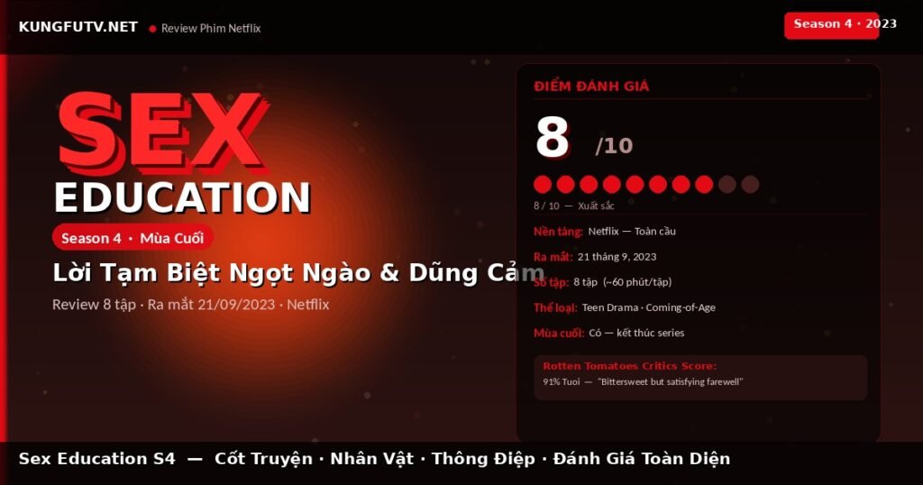 Review Sex Education Season 4: Lời Tạm Biệt Ngọt Ngào Và Dũng Cảm (2023)